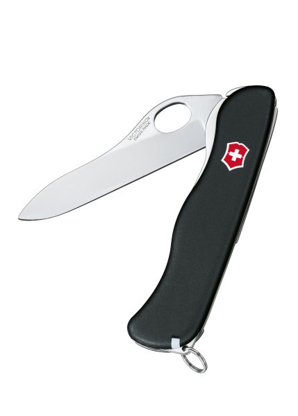 Victorinox Sentinel Taschenmesser ohne Wellenschliff schwarz