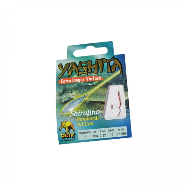 Behr YASHITA 100 japanische Sbirulino Forelle Haken rot inklusive Vorfach