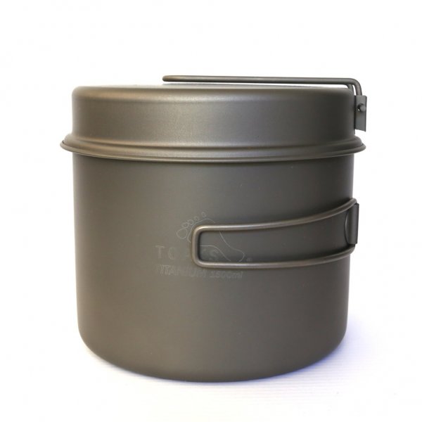 Toaks Titanium 1600ml Pot with Pan – Topf- und Pfannenset aus Titan