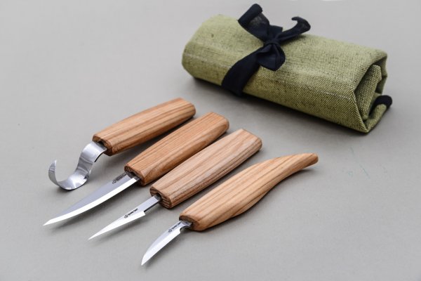 BeaverCraft 4 teiliges Schnitzmesser Set - S09