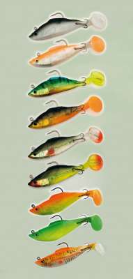 Trendex Soft-Mini Power-Jigs 4g – Gummifisch Predatore Per Spinning (Rosso/Bianco)