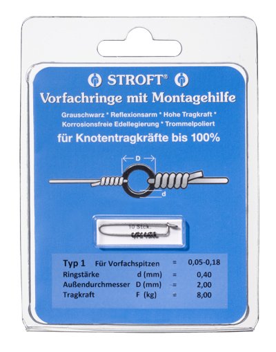 STROFT Vorfachringe mit Montagehilfe