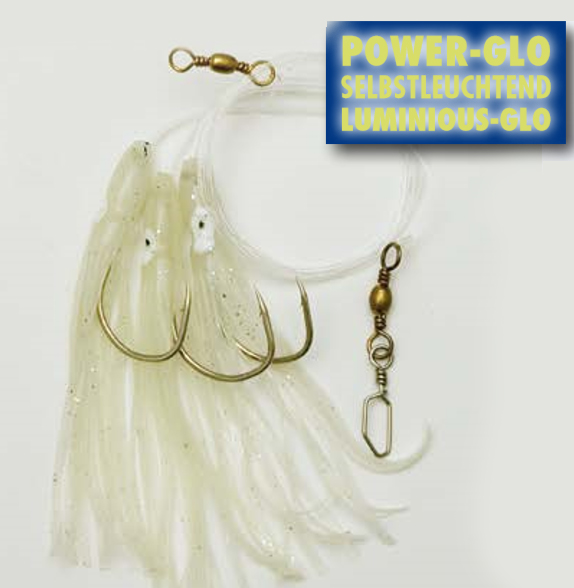 Octopus Meeressysteme 3 Octopusse 5/0 Haken Holographic Power Glo