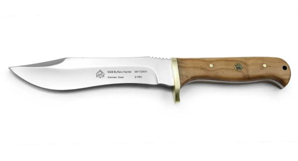 PUMA SGB Buffalo Hunter Jagdmesser Griff aus Olivenholz