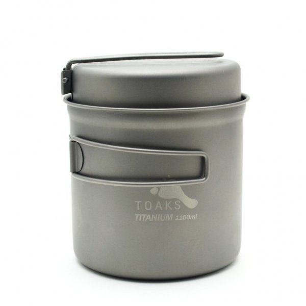 Toaks Titanium 1100ml Pot with Pan – Topf- und Pfannen-Set aus Titan