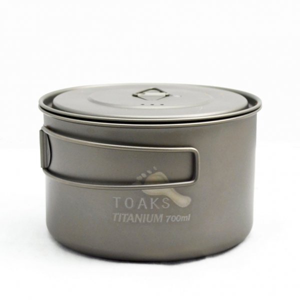 Toaks Light Titanium 700ml D115 Pot – Ultraleichter Topf aus Titan