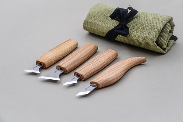 BeaverCraft Schnitzmesser Set für geometrische Formen - S05