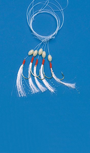 Behr Makrelenpaternoster mit 5 Glitzerfliegen