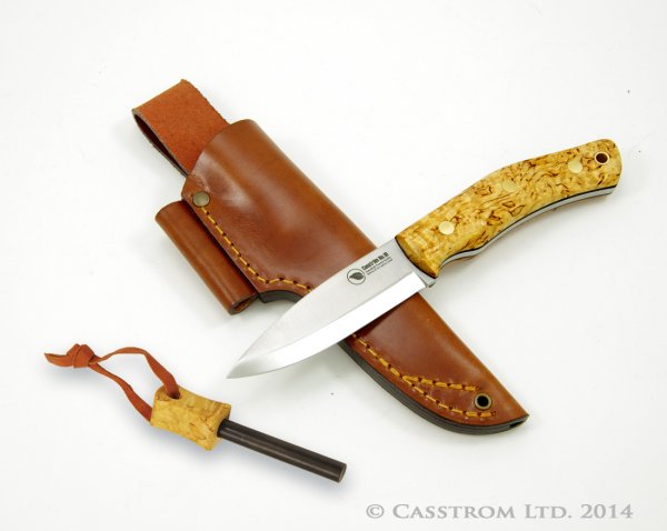 Casström No. 10 Swedish Forest Knive Outdoormesser 14C28N Sandvik Stahl Scandi Schliff